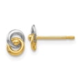 thumbnail image 1 of 14k Yellow Gold Love Knot Earrings - Measures 5x6mm, 1 of 2