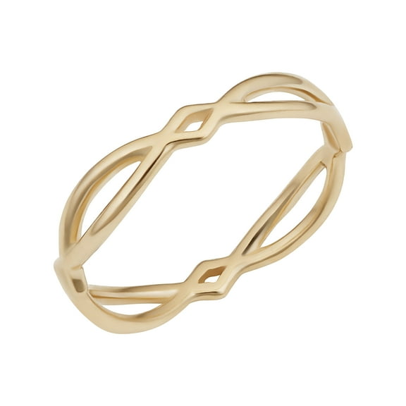 Au Naturale 14k Yellow Gold Marquise Geometric Ring (size 6)