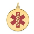 thumbnail image 1 of 14k Yellow Gold Medical ID Jewelry Pendant, 1 of 3