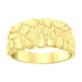 thumbnail image 1 of 14k Yellow Gold Mens Nugget Fashion Ring, 1 of 1