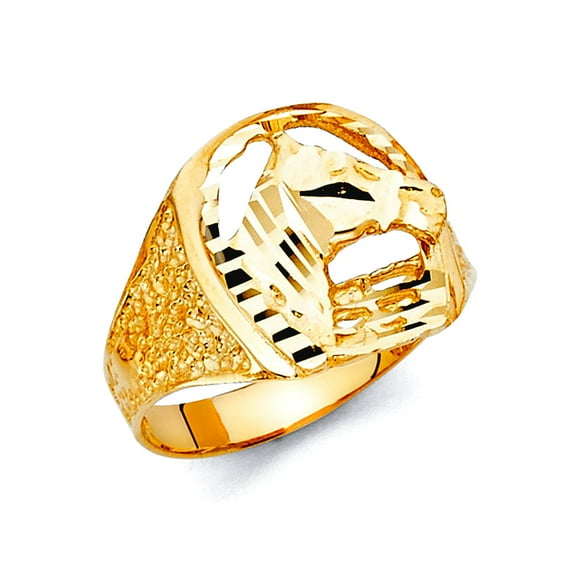 14k Yellow Gold Mens Ring Size 10 Ring for Men - 4.3 Grams
