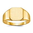 thumbnail image 1 of 14k Yellow Gold Solid Back Mens Signet Ring Size 10 Ring for Men - 6.7 Grams, 1 of 2