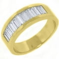 thumbnail image 1 of 14k Yellow Gold Mens baguette cut Cut Channel Set Diamond Ring 1.75 Carats, 1 of 1