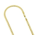 thumbnail image 1 of 14k Yellow Gold Miami Cuban Link Solid Chain Necklace with Lobster Claw Clasp 6.5mm Wide 22 Long, 1 of 3