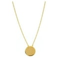 thumbnail image 1 of 14k Yellow Gold Mini Round Disk Adjustable Necklace Rope Chain Spring Ring Closure - 18 Inch, 1 of 3