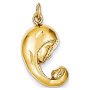 14k Yellow Gold Mother & Baby Charm