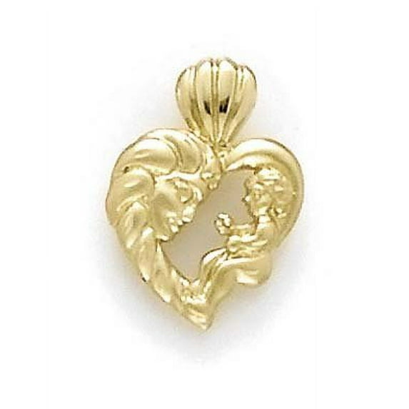 14k Yellow Gold Mothers Love Pendant - 2.1 Grams