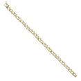 thumbnail image 1 of 14k Yellow Gold Nugget Cuban Link Bracelet - 8" | Elegant 14KY Gold Chain Bracelets for Men and Women | Weight 12.3 | Men’s Jewelry for Gift, 1 of 3