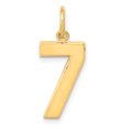 thumbnail image 1 of 14k Yellow Gold Number 7 Seven Pendant Charm, 1 of 2