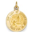 thumbnail image 1 of 14k Yellow Gold Our Lady of Lourdes Medal Charm, 1 of 3