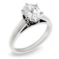 thumbnail image 1 of 14k Yellow Gold Oval Cut Diamond Solitaire Ring 1.25 cttw. (G-H Color, SI Clarity) Size 7.5, 1 of 1
