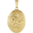 thumbnail image 1 of 14k Yellow Gold Oval Locket - 3.0 Grams, 1 of 2
