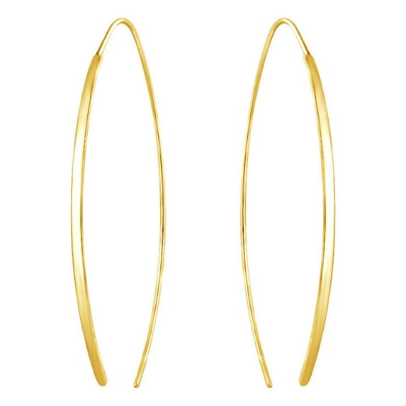 AFFY 14k Yellow Gold Over Sterling Silver Wire Threader Drop Earrings