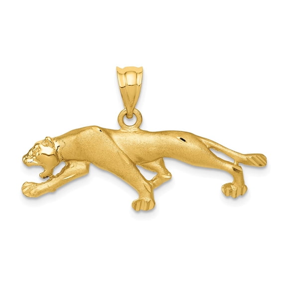 14k Yellow Gold Panther Pendant