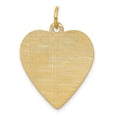 thumbnail image 1 of 14k Yellow Gold Patterned .018 Gauge Engravable Heart Disc Charm, 1 of 4