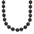 thumbnail image 1 of 14k Yellow Gold Pearl clasp 6 6.5mm Black Akoya SW Freshwater Cultured Pearl Necklace 16 Inch - Pendant Necklace for Wom, 1 of 2