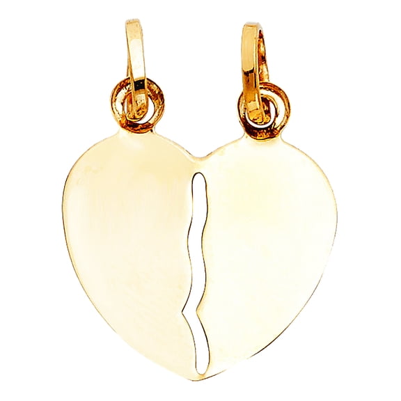 14k Yellow Gold Pendant Necklace 20x21mm Pendant for Women - 1.3 Grams