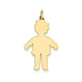 thumbnail image 1 of 14k Yellow Gold Plain Polished Large Boy Charm, 1 of 4
