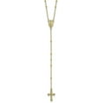 thumbnail image 1 of 14k Yellow Gold Polished 2mm Beaded Rosary Necklace - 19.5" Chain, 1 of 7