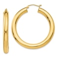 thumbnail image 1 of 14k Yellow Gold Polished 5mm Lightweight Hoop Earrings 14k Yellow Gold Earrings, 1 of 1