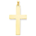 thumbnail image 1 of 14k Yellow Gold Polished Cross Charm Pendant, 1 of 4