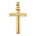 thumbnail image 1 of 14k Yellow Gold Polished Cross Pendant Charm, 1 of 5
