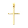 thumbnail image 1 of 14k Yellow Gold Polished Cross Pendant, 1 of 4