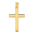 thumbnail image 1 of 14k Yellow Gold Polished Cross Pendant, 1 of 3
