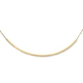 thumbnail image 1 of 14k Yellow Gold Polished Curved Bar Necklace, 1 of 4