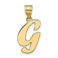 thumbnail image 1 of 14k Yellow Gold Polished Finish Script Design Letter G Initial Pendant, 1 of 4