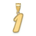 thumbnail image 1 of 14k Yellow Gold Polished Finish Script Design Number 1 Charm Pendant, 1 of 3