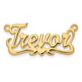 thumbnail image 1 of 14k Yellow Gold Polished Heart Name Plate XNA145Y, 1 of 4
