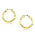 thumbnail image 1 of 14k Yellow Gold Polished Hoop Earrings (30 mm) Weight 3.6 grams, 1 of 2