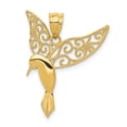 thumbnail image 1 of 14k Yellow Gold Polished Hummingbird Pendant, 1 of 4