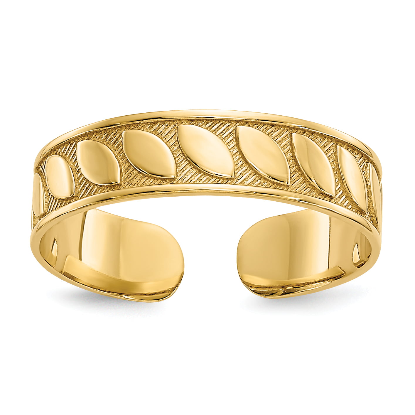 Yellow Gold Toe Rings - Black Bow Jewelry Company