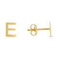 thumbnail image 1 of 14k Yellow Gold Polished Letter Name Personalized Monogram Initial-e Earrings With Push Back Clasp Stud Earring for Wome, 1 of 2