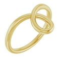 thumbnail image 1 of 14k Yellow Gold Polished Looped Bypass Ring Size 7 Ring for Women - 2.7 Grams, 1 of 2