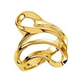 thumbnail image 1 of 14k Yellow Gold Polished Metal Fashion Ring -- Size 6.5 Ring for Women - 5.7 Grams, 1 of 2