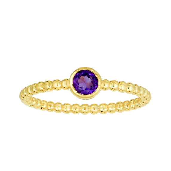14k Yellow Gold Polished Popcorn Size 7 Ring Ring for Women - 1.8 Grams
