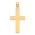 thumbnail image 1 of 14k Yellow Gold Polished Religious Cross Charm, 1 of 4