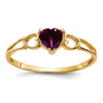thumbnail image 1 of 14k Yellow Gold Polished Rhodolite Garnet Ring Size 7 Ring for Women, 1 of 2