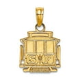 thumbnail image 1 of 14k Yellow Gold Polished Sf Train Pendant Necklace 17.1x11.6mm Wide 0.8mm Thick Pendant for Women, 1 of 2