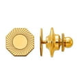 thumbnail image 1 of 14k Yellow Gold Polished Tie Tac 10.5x10.5mm Wide Tie Clip for Men - 1.0 Grams, 1 of 2