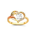 thumbnail image 1 of 14k Yellow Gold Quinceanera Sweet 15 Years Cubic Zirconia Ring Size 7 Ring for Women - 2.0 Grams, 1 of 2