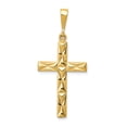 thumbnail image 1 of 14k Yellow Gold Reversible Latin Cross Charm Pendant, 1 of 7