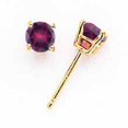 thumbnail image 1 of 14k Yellow Gold Rhodalite Garnet Earring, 1 of 2