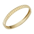 thumbnail image 1 of Au Naturale 14k Yellow Gold Ribbed Band Ring, 1 of 6