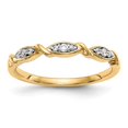 thumbnail image 1 of 14k Yellow Gold Ring 0.081 ct Diamond Band, 1 of 5