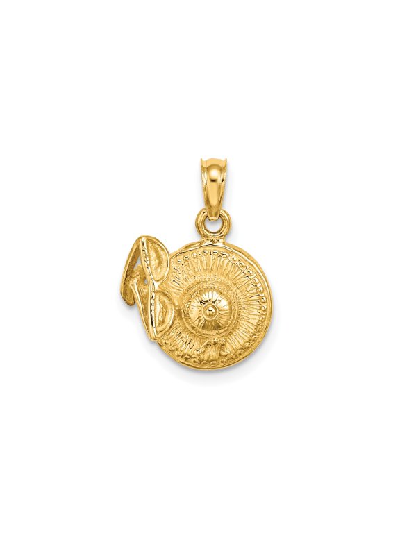 14k Yellow Gold Roman Shield and Helmet Pendant for Men, Warrior Symbol of Strength and Protection, Ancient Military Style Charm Jewelry