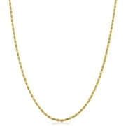 Fremada Rope Chain Necklace 14k Yellow Gold - 14 in